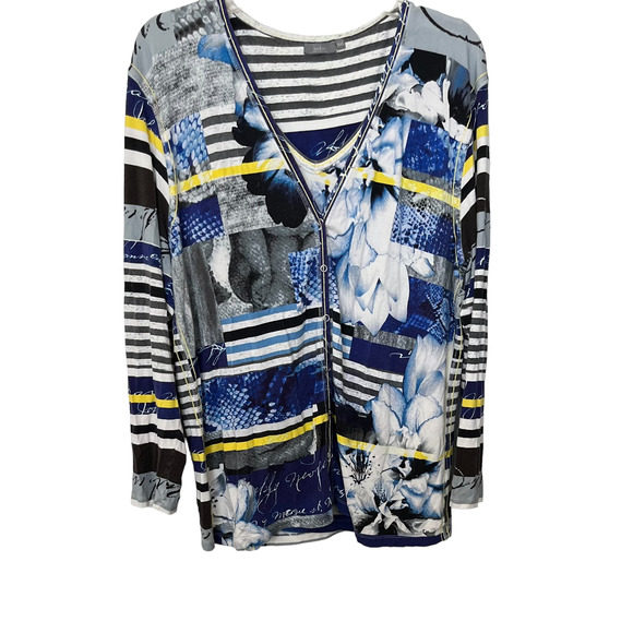 AMBEE 2-PIECE SHELL & TOP/JACKET, WOMENS, 3XL, MULTICOLORS, NEW YEAR’S THEME - Picture 1 of 11
